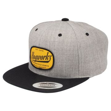 HOGWORKZ® Script Snapback Hat | Grey