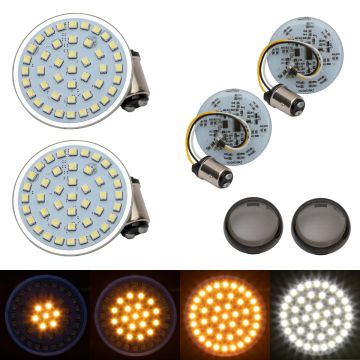 HOGWORKZ® Sequentialz LED Front Turn Signals for Harley-Davidson® | 1157 Base, Bullet Lens