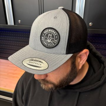 HOGWORKZ® Roadster Snapback Hat | Grey/Black