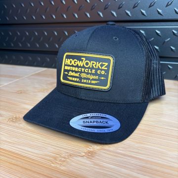 HOGWORKZ® Detroit Classic Snapback Hat | Black