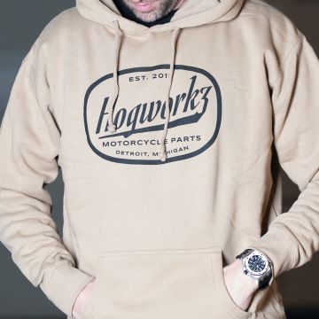 HOGWORKZ® Script Hoodie | Sandstone