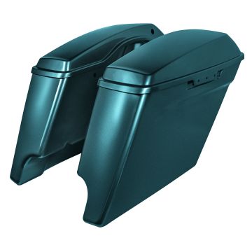 Snake Venom Harley® Touring Dual Cut Stretched Saddlebags from hogworkz