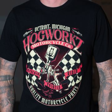 HOGWORKZ® Wrenchin' Paintin' Ridin' T-Shirt | Black