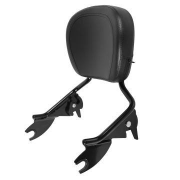 HOGWORKZ® Detachable Shorty Sissy Bar backrest for Harley-Davidson® Touring motorcycles Road King or Street Glide or Electra