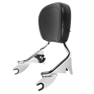 Detachable Shorty Sissy Bar backrest for Harley-Davidson® Touring motorcycles Road King or Street Glide or Electra rom HOGWORKZ®