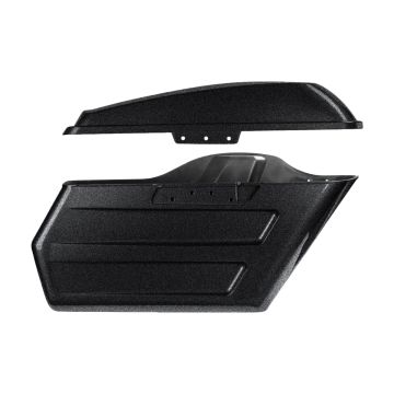 Black Magic Chopped Hardline Saddlebags for Harley® Touring '14-'25