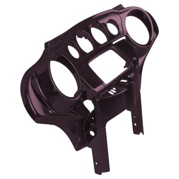 Blackened Cayenne Front Inner Speedometer Cowl Fairing for Harley Touring from HOGWORKZ angle