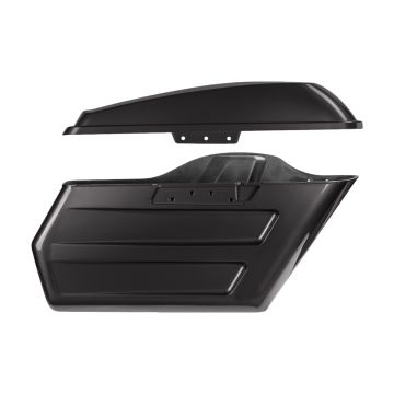 Black Jack Metallic Chopped Hardline Saddlebags for Harley® Touring '14-'25
