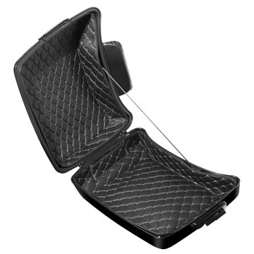 Chopped Tour Pack Liner Black with silver Stitching for Harley-Davidson® touring motorcycles from HOGWORKZ®