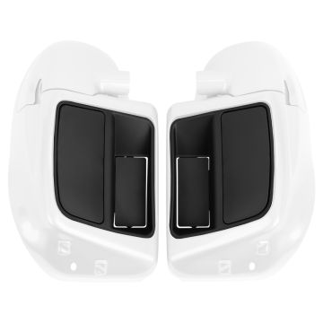 White Onyx Pearl Rushmore Style Lower Vented Fairings for Harley® Touring from HOGWORKZ
