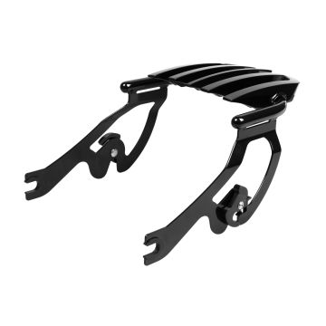 HOGWORKZ® Black Stealth B2 Luggage Rack for Harley® Low Rider / Sport Glide 