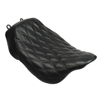 Alpha Solo Seat for Harley® Touring with Diamond & Black Stitch from HOGWORKZ