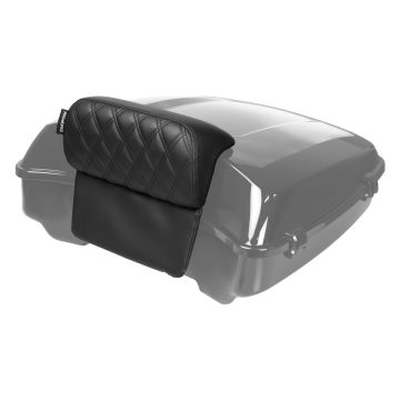 HOGWORKZ® Black Diamond Stitched Slim Tour Pack Backrest Pad