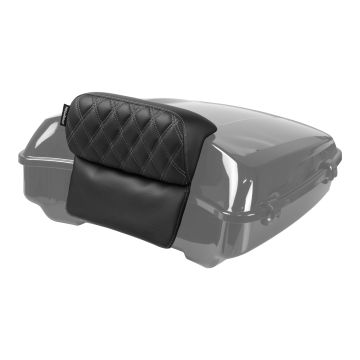 HOGWORKZ® Silver Diamond Stitched Slim Tour Pack Backrest Pad
