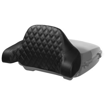 HOGWORKZ® Black Diamond Stitched Chopped Tour Pack Backrest Pad
