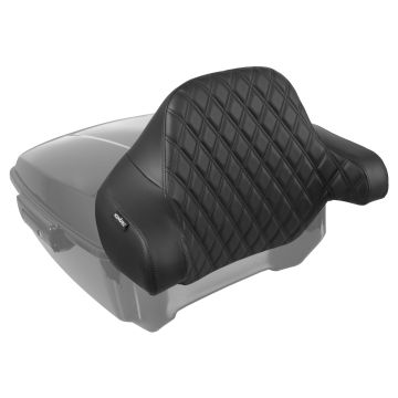 HOGWORKZ® Black Diamond Stitched King Tour Pack Backrest Pad