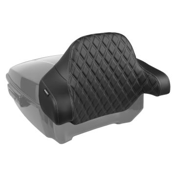 HOGWORKZ® Silver Diamond Stitched King Tour Pack Backrest Pad 