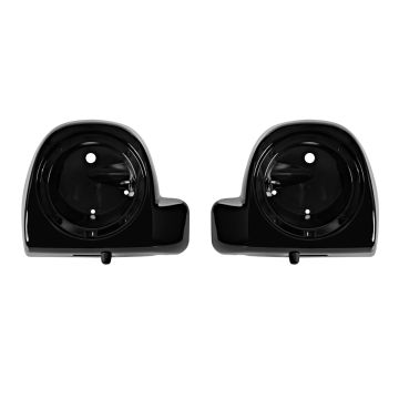 Black Pearl Lower Vented Fairing Speaker Pod Mounts rushmore style for Harley Touring motorcycle from HOGWORKZ pair
