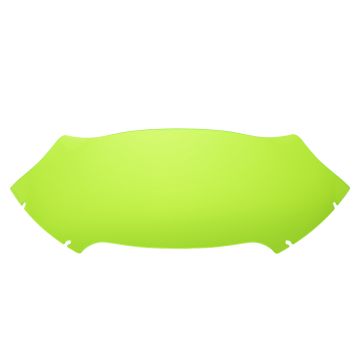 HOGWORKZ® Green Flowz™ 9" Windshield for Harley® Road Glide front
