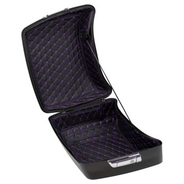 HOGWORKZ king Tour Pack Liner Black with Purple Stitching