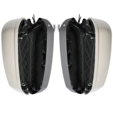 Black Stitching HOGWORKZ® Saddlebag Liners for Harley® Low Rider ST