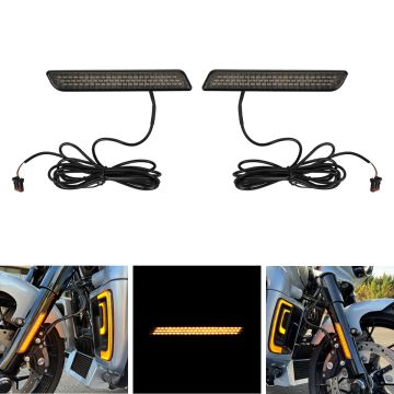 hogworkz led fork lights for harley touring