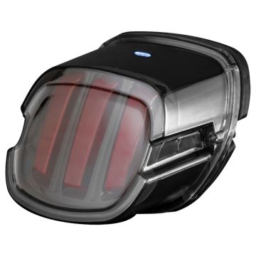 HOGWORKZ Black Ignitez­ LED Taillight with Plate Light for Harley-Davidson® motorcycles angle