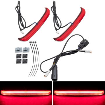 Slimz™ Red Lens LED Saddlebag Lights for Harley® Touring from HOGWORKZ