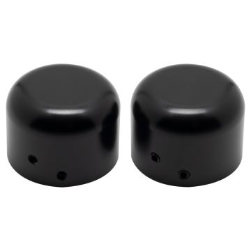 Harley® Front Axle Nut Cover smooth Black from HOGWORKZ