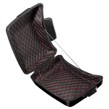 Chopped Tour Pack Liner Black with red Stitching for Harley-Davidson® touring motorcycles from HOGWORKZ®
