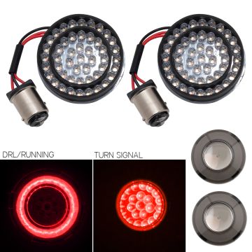 HOGWORKZ® HALOMAKER® LED Rear Turn Signals for Harley-Davidson® | 1157 Base, Bullet Lens