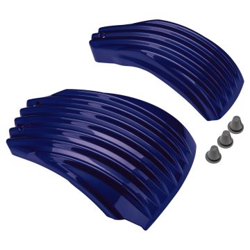 Purple Abyss Denim Ribbed Battery Covers for Harley® Softail from HOGWORKZ