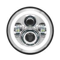 7" LED Chrome HALOMAKER® Headlight from HOGWORKZ for Harley® Touring motorcycles 