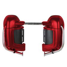 Velocity Red Sunglo Harley Lower Vented Fairing from HOGWORKZ pair
