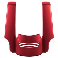 Ember Red Sunglo Harley Touring Stretched Tri-Bar Fender Extension front