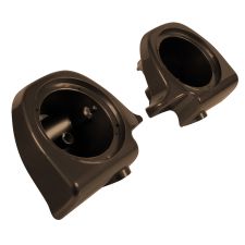 Sumatra Brown Lower Vented Fairing Speaker Pod Mounts non rushmore style front for Harley® Touring motorcycles from HOGWORKZ® angle