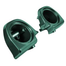 deep jade pearl Lower Vented Fairing Speaker Pod Mounts non rushmore style front for Harley® Touring motorcycles from HOGWORKZ®