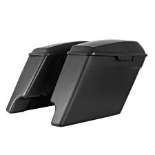 Harley Touring Stretched Saddlebags dual cut unpainted