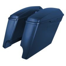 Billiard Blue Harley Touring Stretched Saddlebags from HOGWORKZ angle