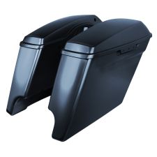 Cosmic Blue Pearl Harley Touring Stretched Saddlebags from HOGWORKZ angle