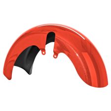 Baja Orange 18 Wide Fat Tire Front Fender for Harley® Touring motorcycles from HOGWORKZ® front