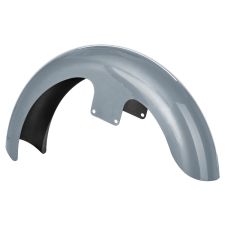 Barracuda Silver 21 inch Wrapped Front Fender for Harley® Touring motorcycles from HOGWORKZ® front