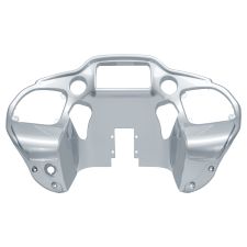 Barracuda Silver Harley Road Glide Front Inner Fairing for '15-'23 from HOGWORKZ front view