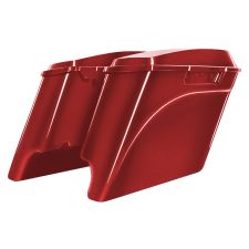 Crimson Red Sunglo Harley® 1994-2013 Touring Stretched Saddlebags from HOGWORKZ