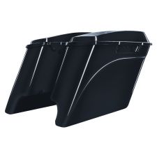 Black Pearl Harley® 1994-2013 Touring Stretched Saddlebags rear angle