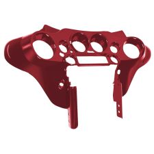 Crimson Red Sunglo Harley Touring '96-'13 Front Inner Speedometer Cowl Fairing angle