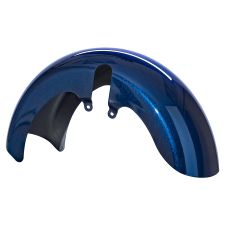 Big Blue Pearl 18 Wide Fat Tire Front Fender for Harley® Touring motorcycles from HOGWORKZ® front