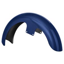 Big Blue Pearl 21 inch Wrapped Front Fender for Harley® Touring motorcycles from HOGWORKZ® front