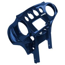 Big Blue Pearl Front Inner Speedometer Cowl Fairing for Harley Touring from HOGWORKZ angle