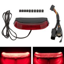HOGWORKZ® U-Glow LED Taillight for Harley® Touring '14+ in black with Red Lens kit